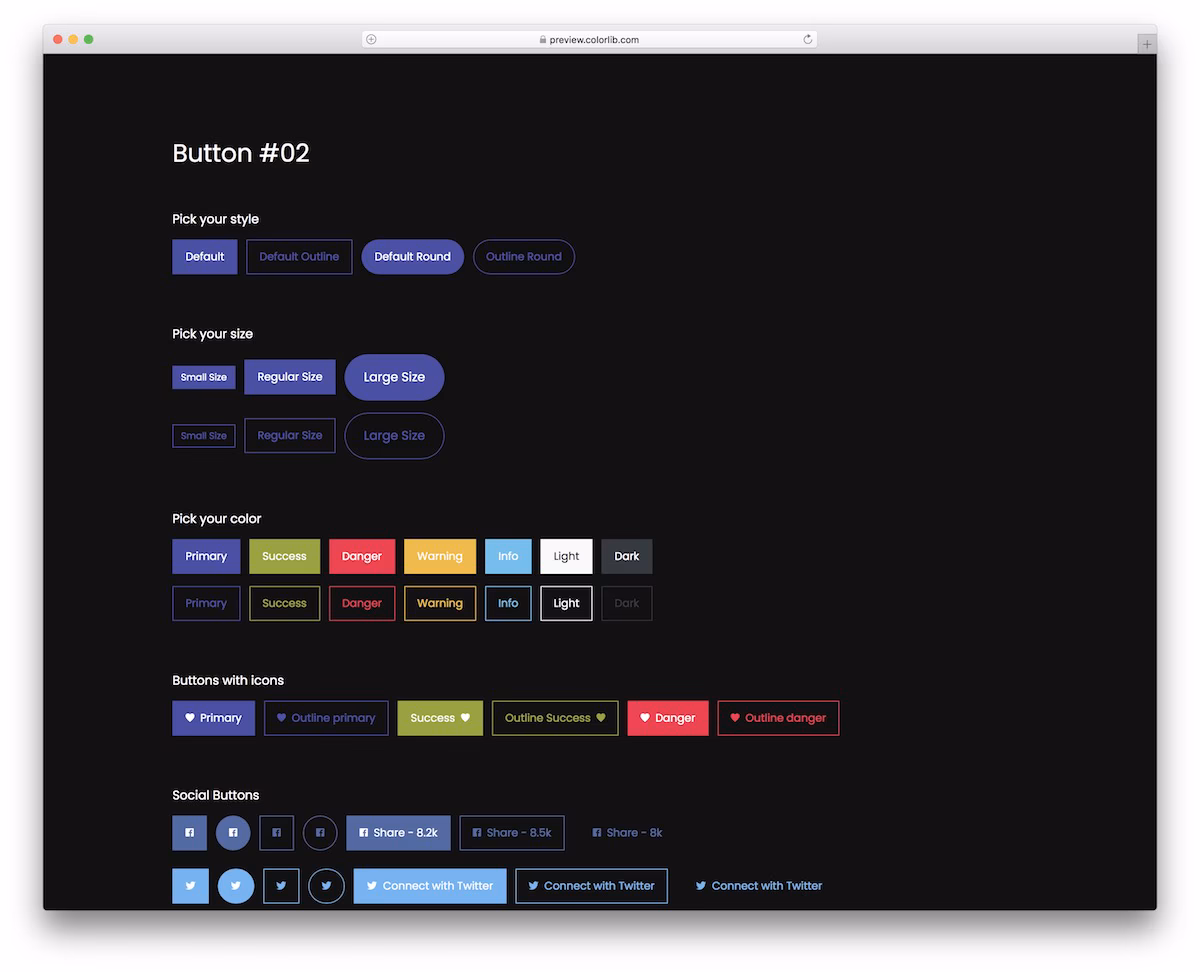 Bootstrap Buttons V12