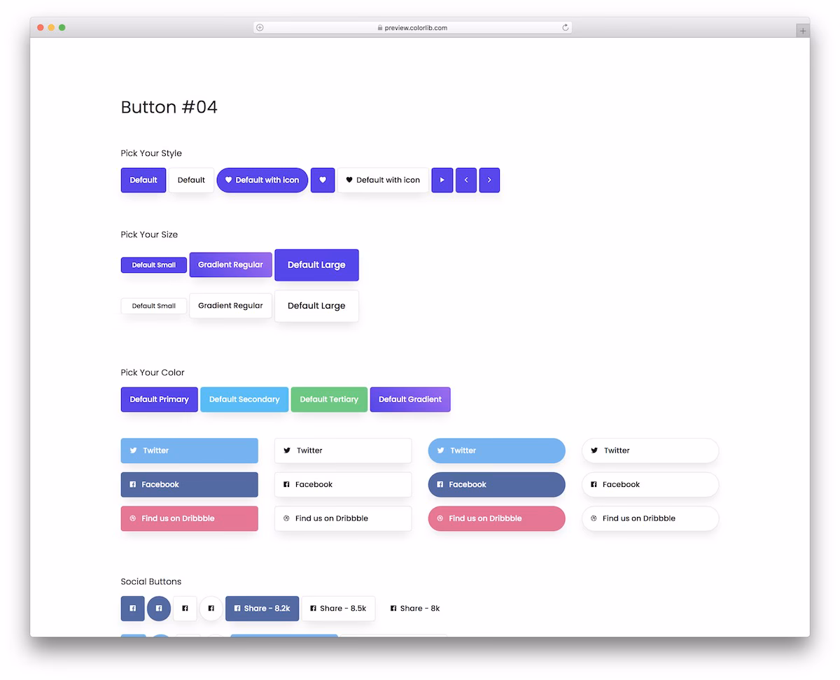 Bootstrap Buttons V14