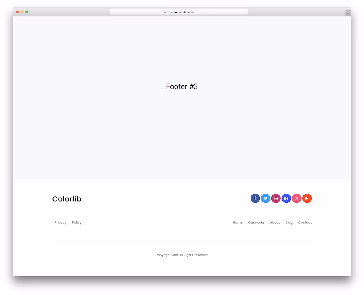Bootstrap Footer V03