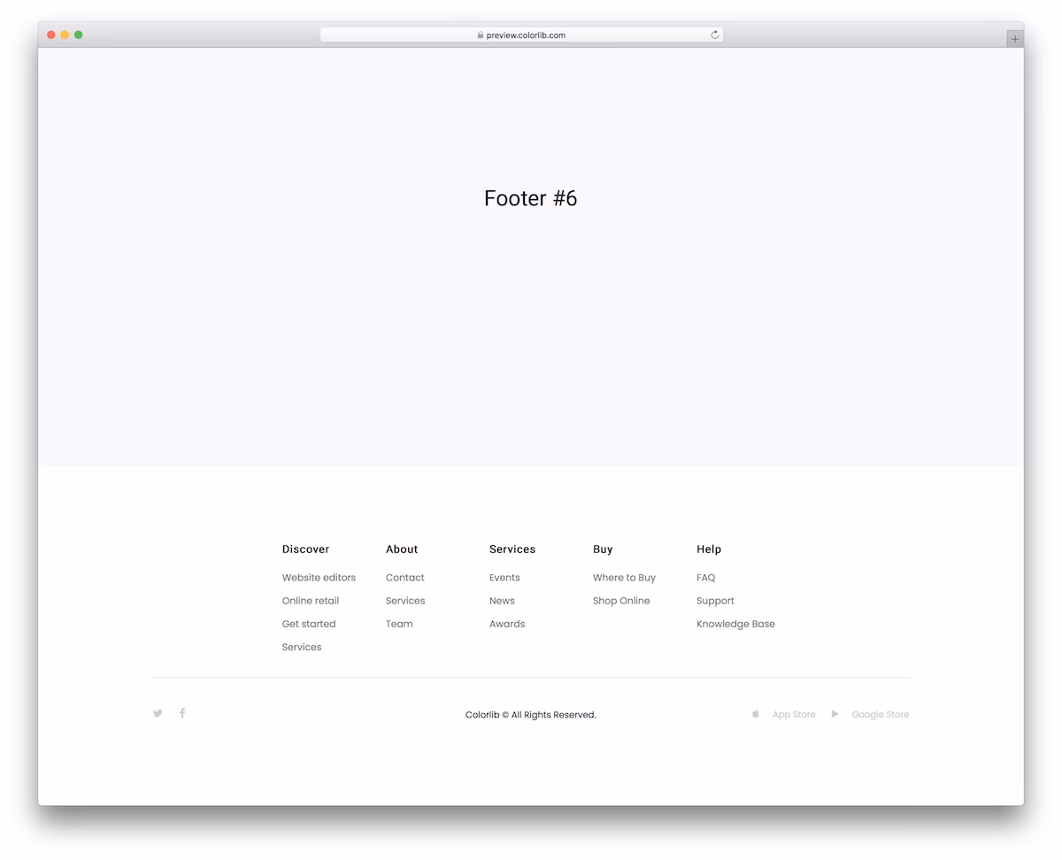 Bootstrap Footer V06