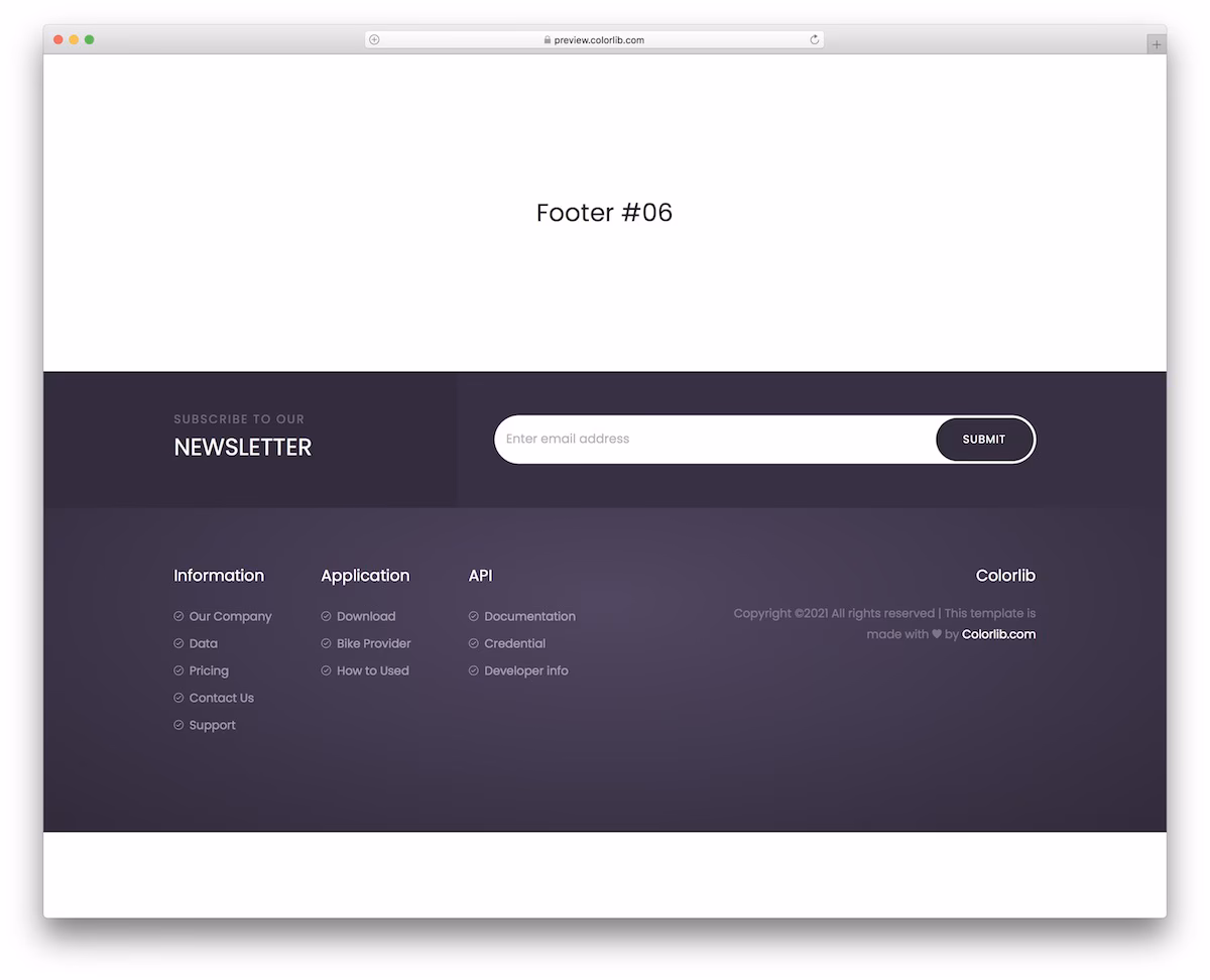 Bootstrap Footer V16