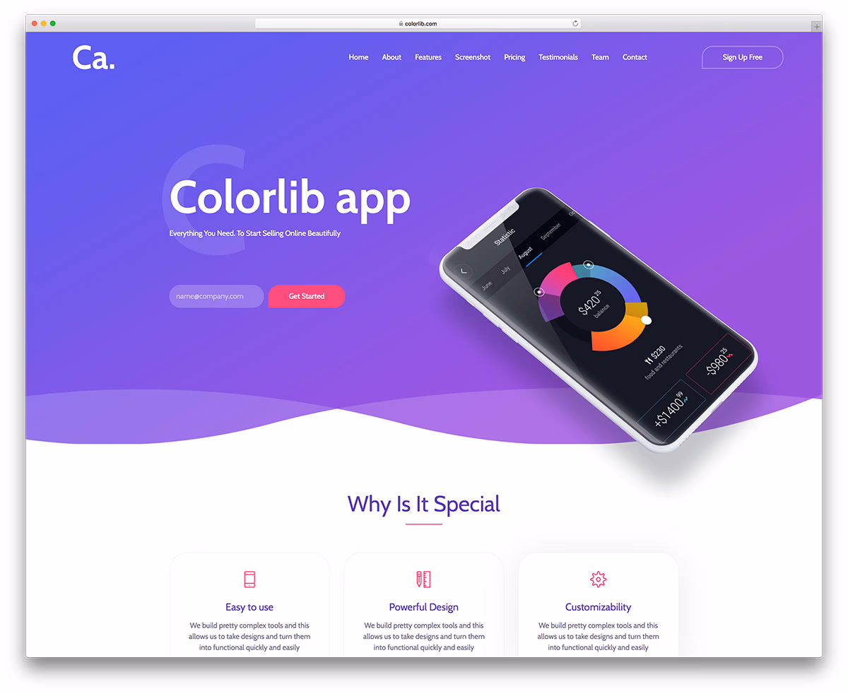 CA App Landing