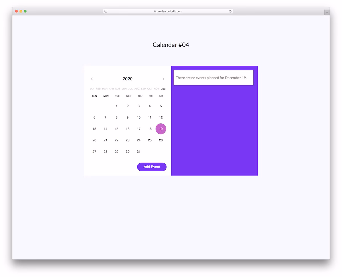 Calendar V04