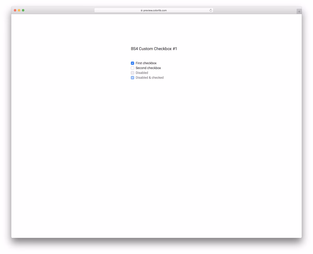 Checkbox V11