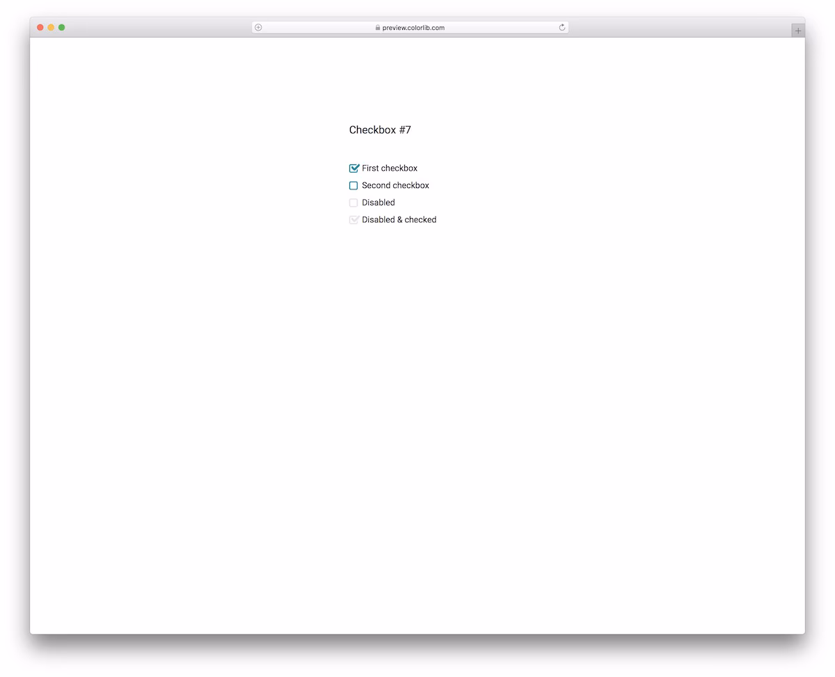 Checkbox V17
