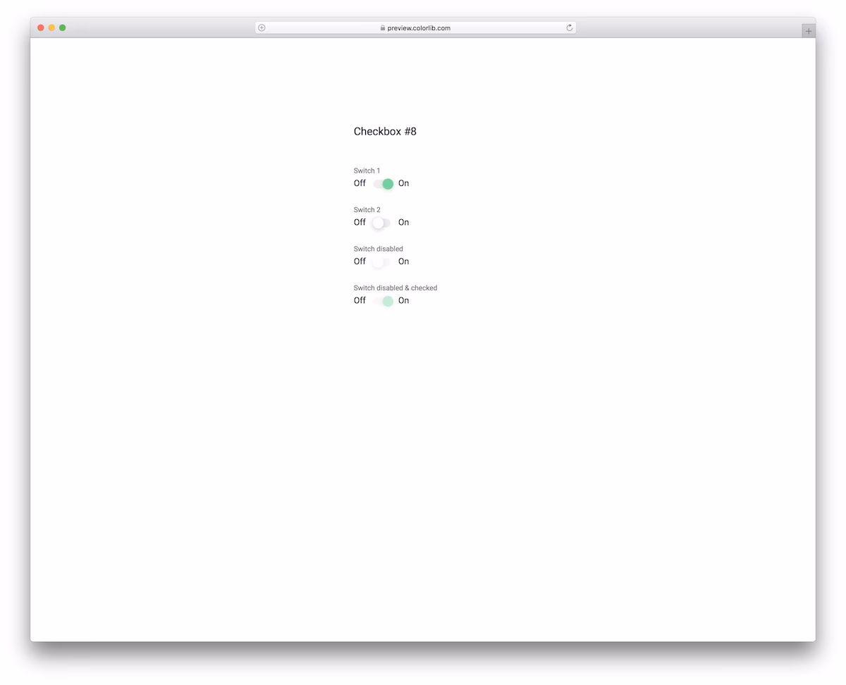 Checkbox V18
