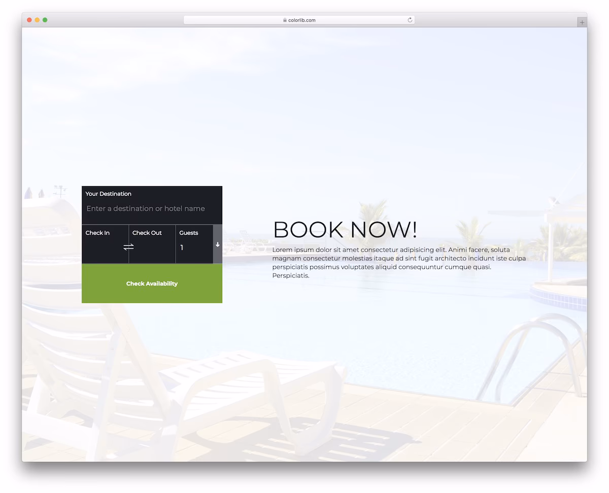Colorlib Booking Form V2