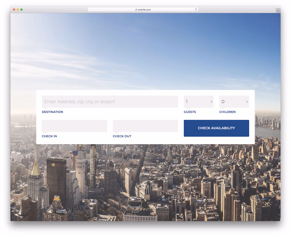 Colorlib Booking Form V7