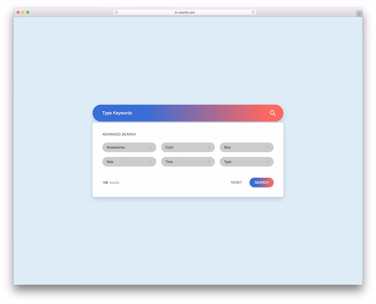 Colorlib Search Form V10