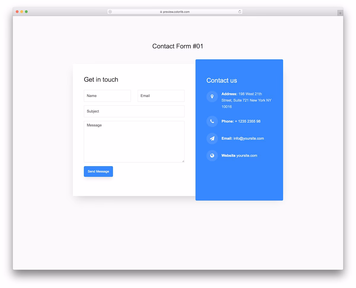 Contact Form V01