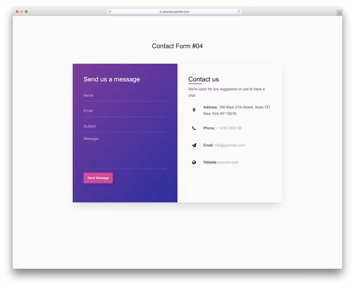 Contact Form V04
