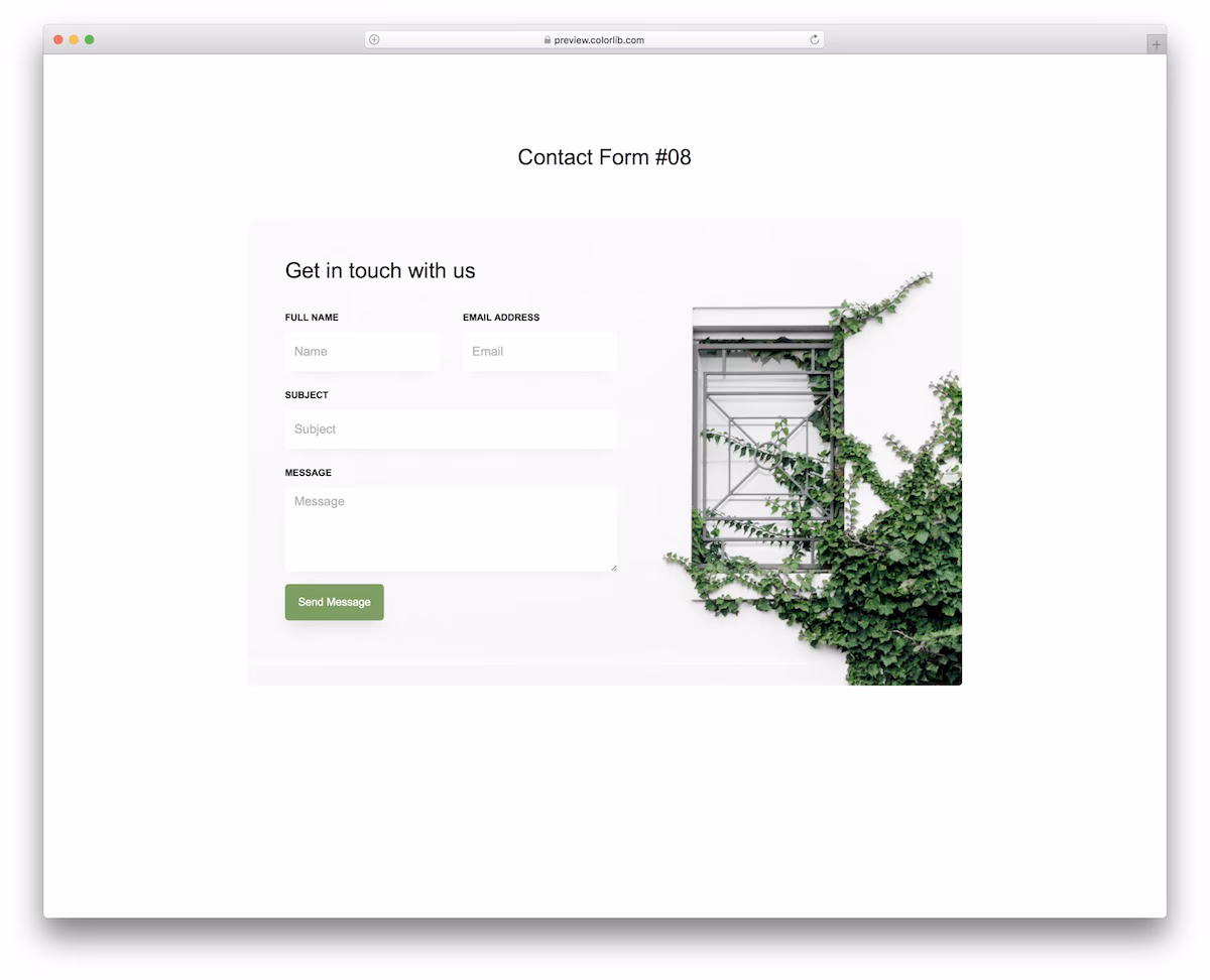 Contact Form V08