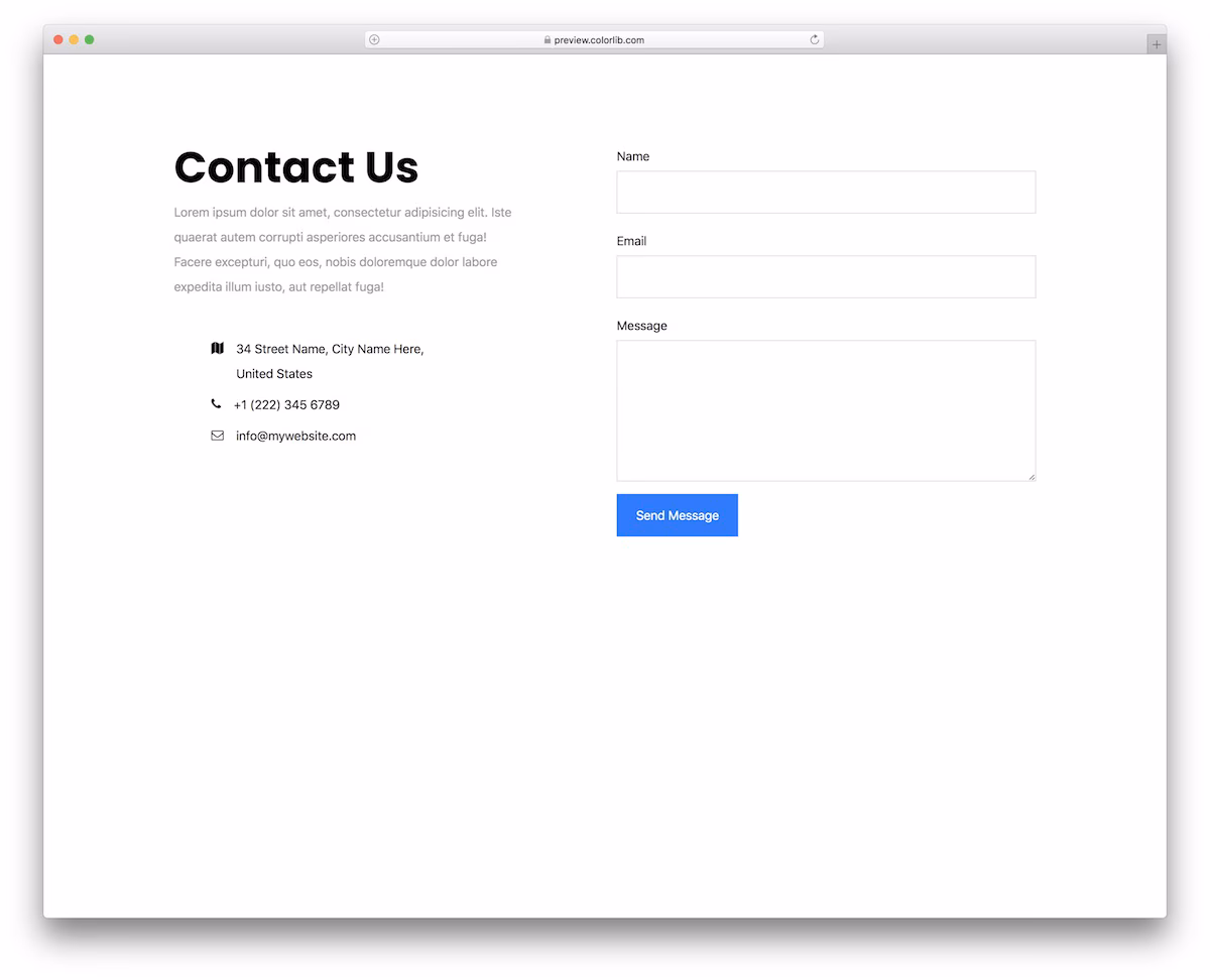 Contact Form V12