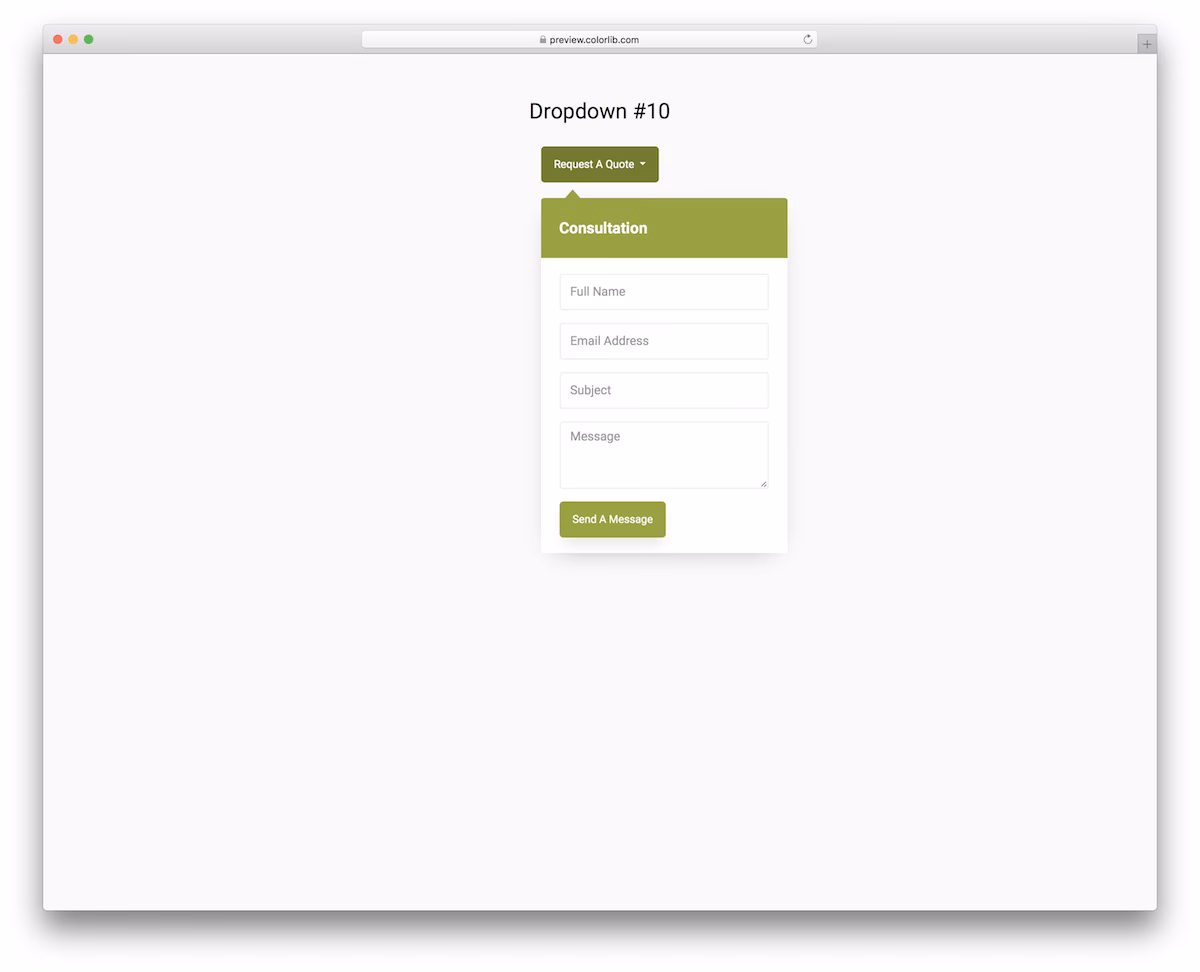 Dropdown V10