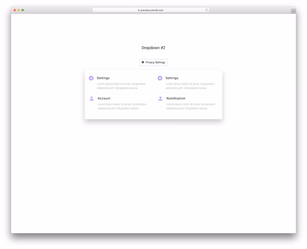 Dropdown V12