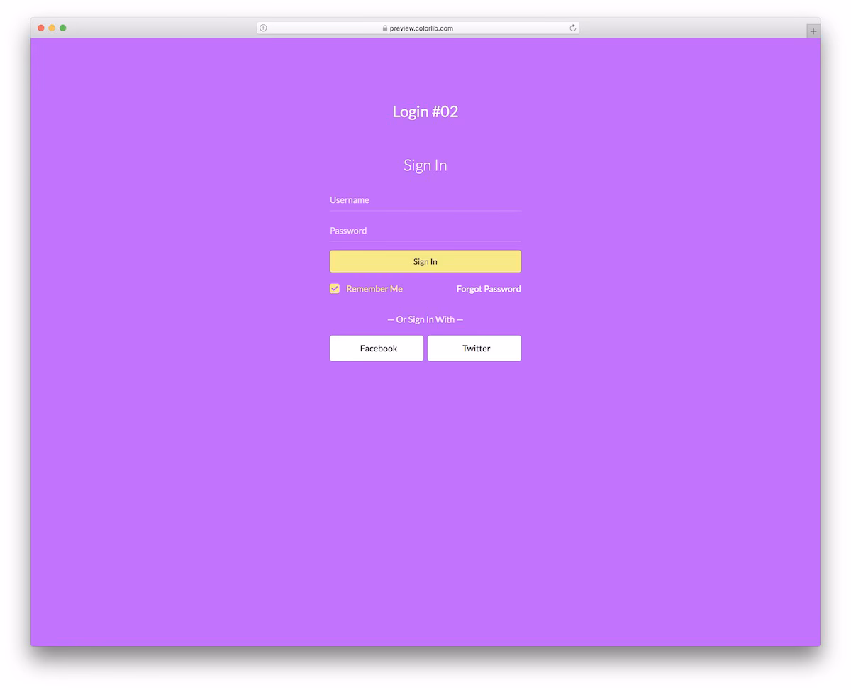 Login Form V12