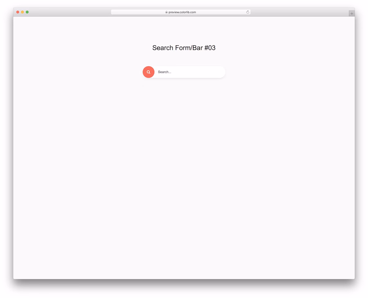 Search Form/Bar V03