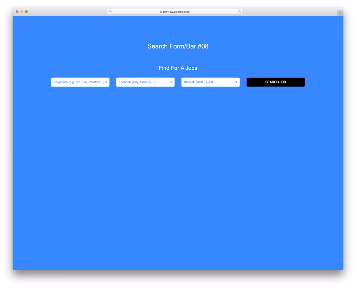 Search Form/Bar V08