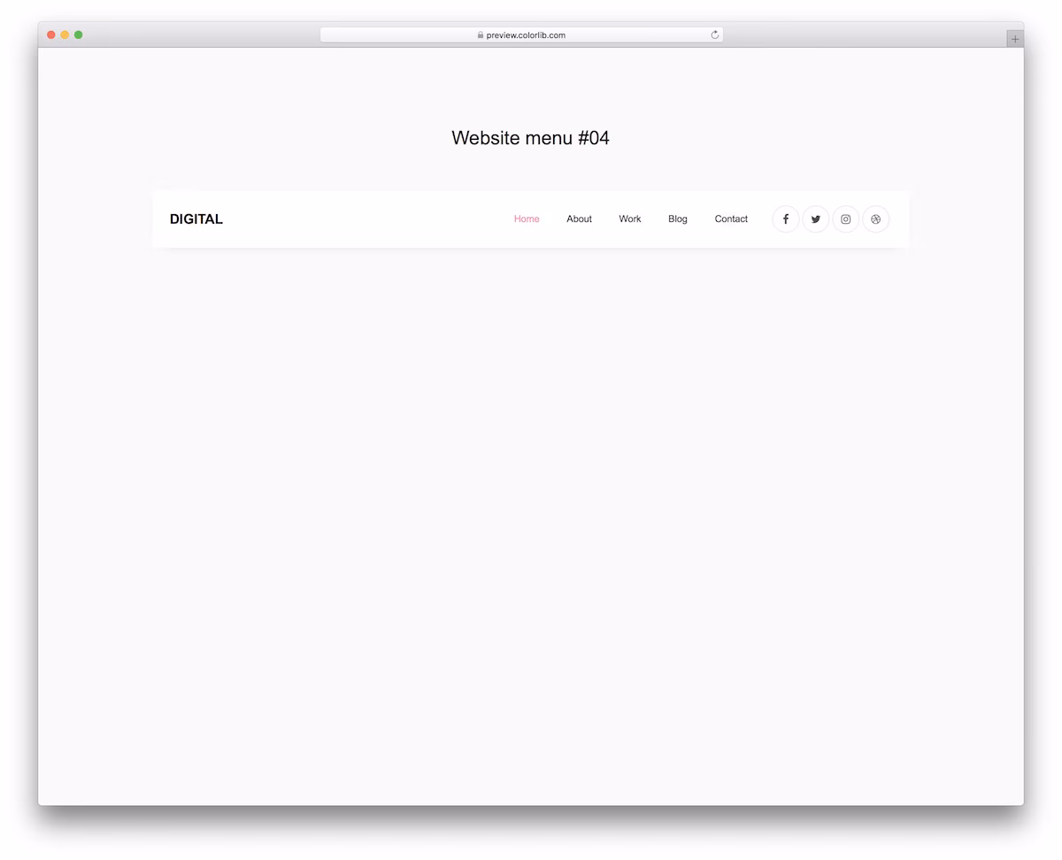 Website Menu V14